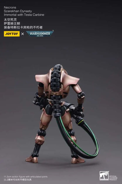 JOYTOY - WARHAMMER WH40K NECRONS IMMORT TESLA CARBINE ACTION FIGURE 12 cm