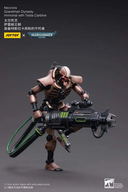 JOYTOY - WARHAMMER WH40K NECRONS IMMORT TESLA CARBINE ACTION FIGURE 12 cm