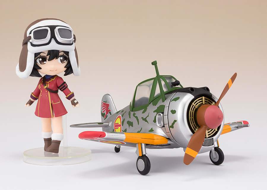 BANDAI KOTOBUKI SQUADRON KYLIE&HAYABUSA MINI FG MINI FIGURA 9 cm