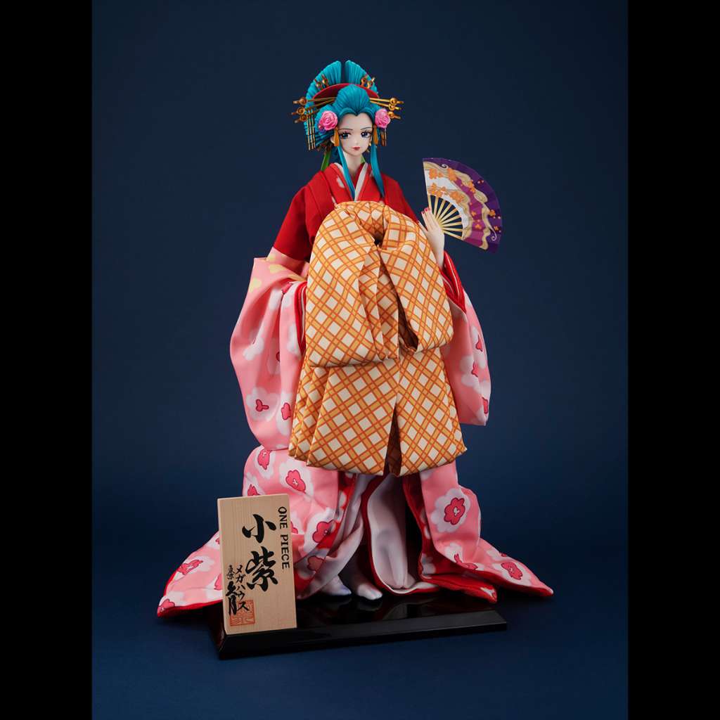 ONE PIECE KYUGETSU X MEGAHOUSE PVC STATUA 1/4 JAPANESE BAMBOLA KOMURASAKI 55 CM MEGAHOUSE