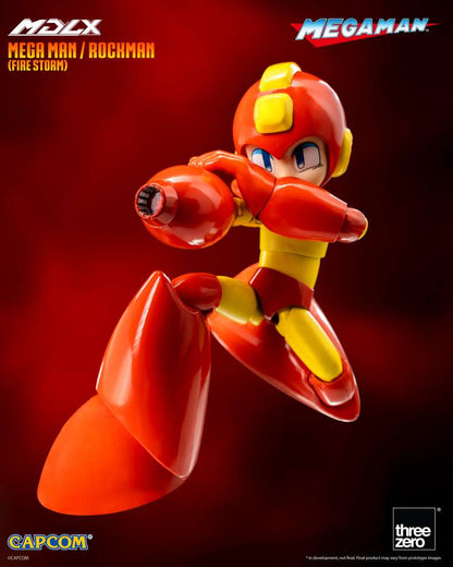 THREEA TOYS/THREEZERO MEGA MAN FIRE STORM MDLX AF ACTION FIGURE 10 cm