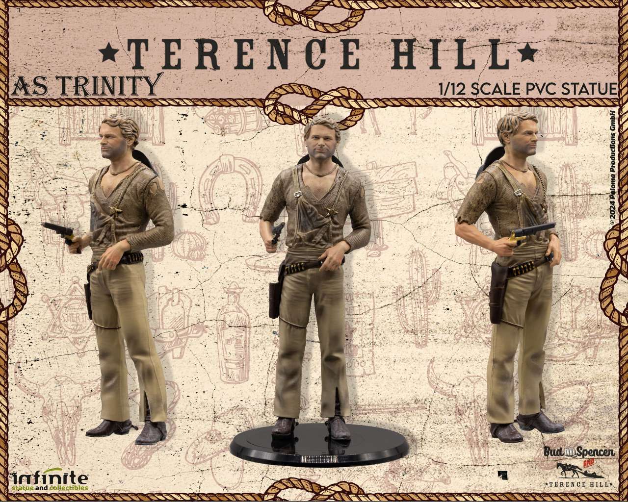INFINITE STATUE TERENCE HILL AS TRINITY PVC 1/12 STATUA 15 cm
