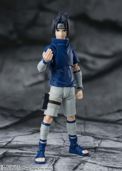 NARUTO S.H. FIGUARTS FIGURA SASUKE NINJA PRODIGIO DEL CLAN UCHIHA 13 CM BANDAI