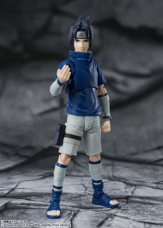 NARUTO S.H. FIGUARTS FIGURA SASUKE NINJA PRODIGIO DEL CLAN UCHIHA 13 CM BANDAI