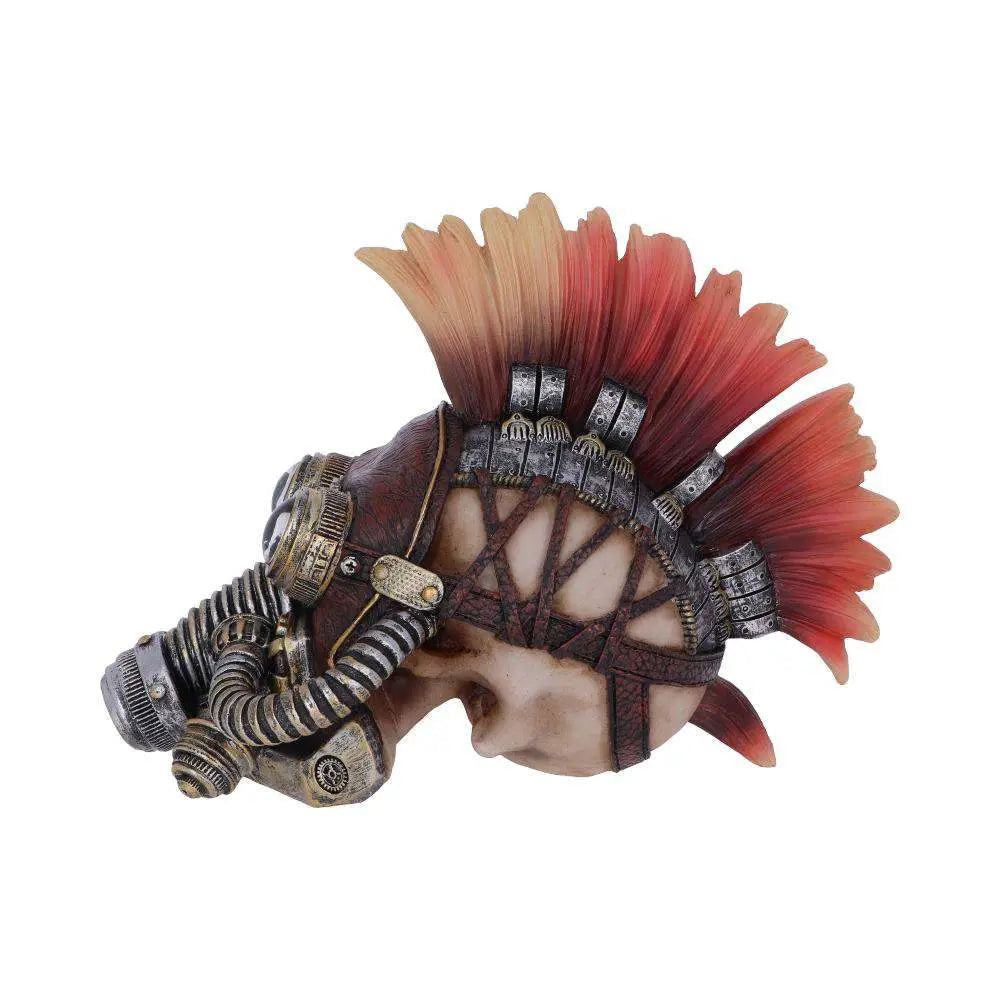 STEAMPUNK FLAME HAWK SKULL