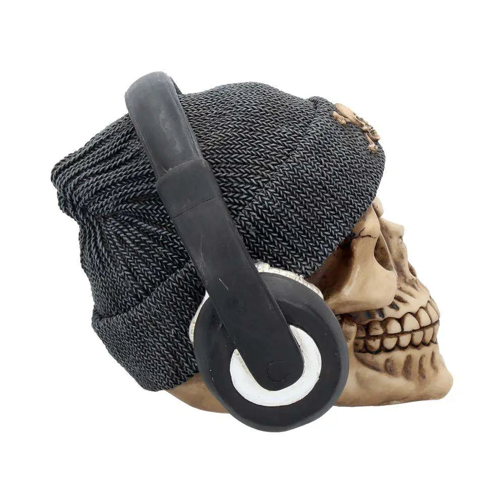 SKULL WITH HAT DEAD BEAT (GREY)