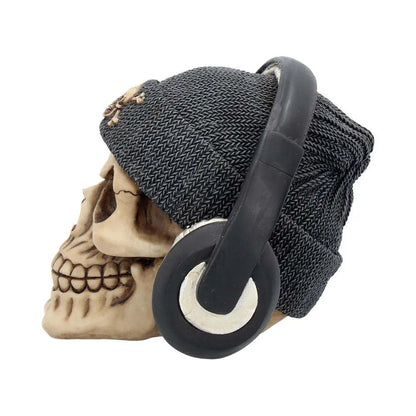 SKULL WITH HAT DEAD BEAT (GREY)