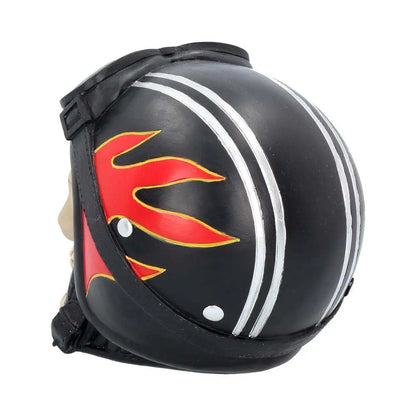 SKULL WITH HAT HELL FIRE BIKER HELMET