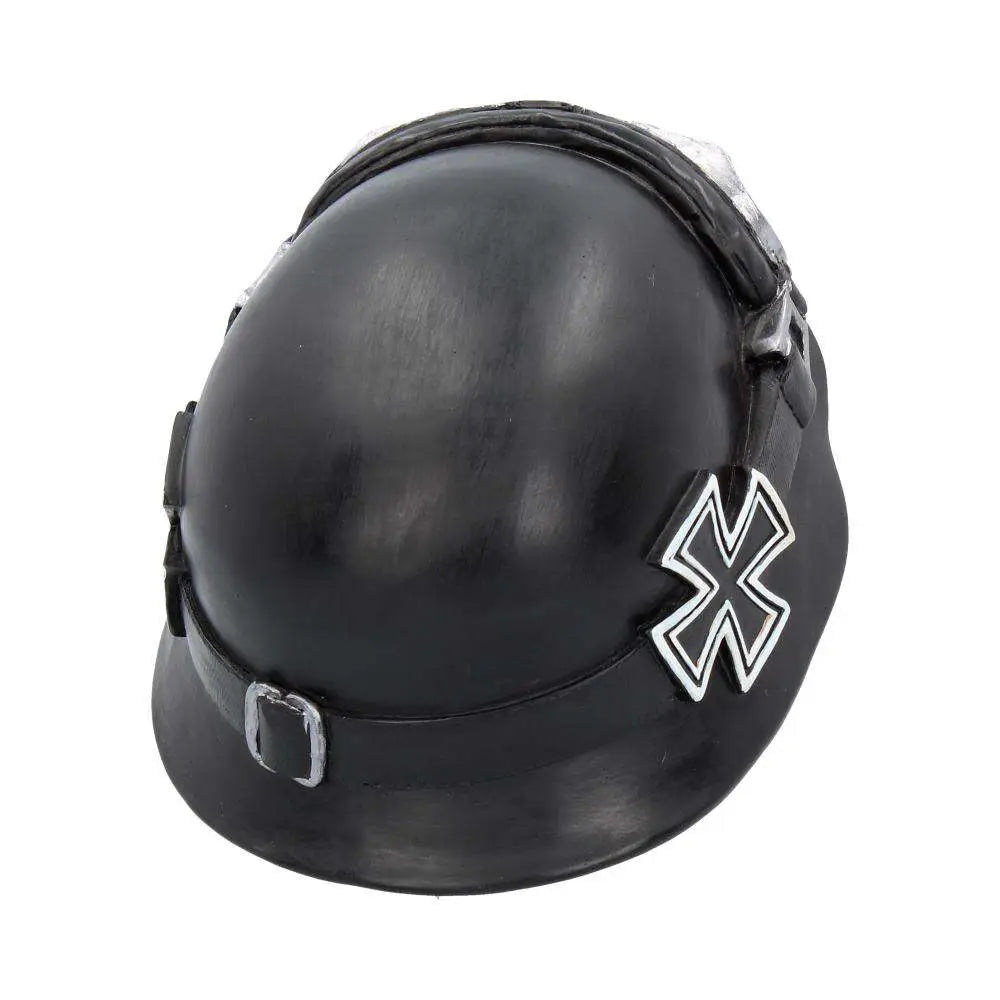 SKULL WITH HAT IRON CROSS HELMET BIKER