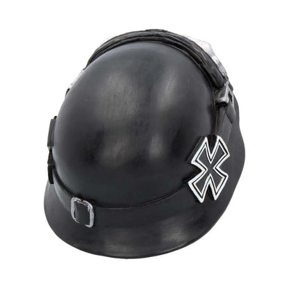 SKULL WITH HAT IRON CROSS HELMET BIKER