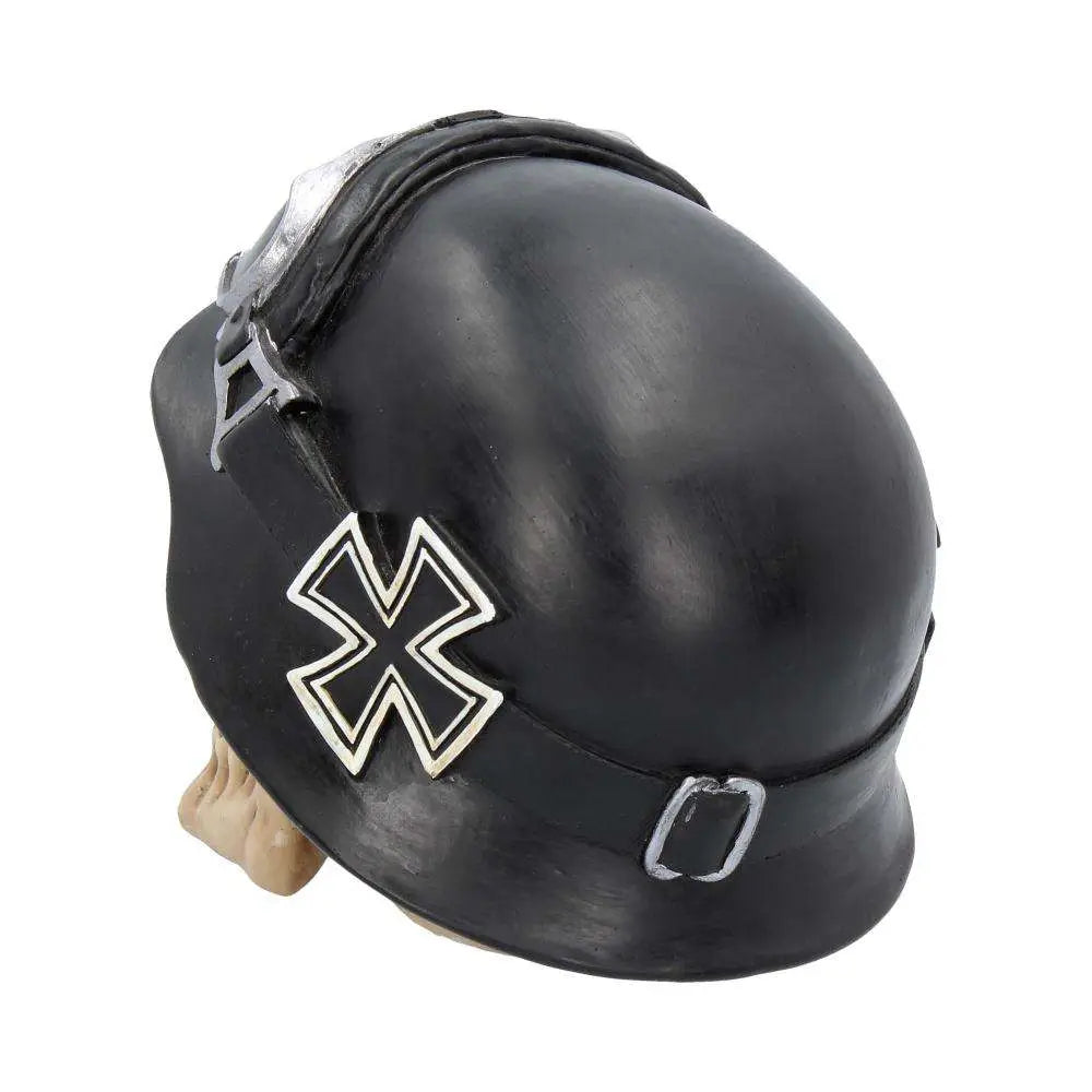 SKULL WITH HAT IRON CROSS HELMET BIKER