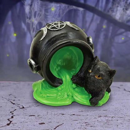 NEMESIS NOW BLACK CAT - OOOPS! ORNAMENT STATUA 8.70 cm