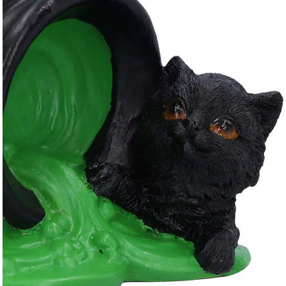 NEMESIS NOW BLACK CAT - OOOPS! ORNAMENT STATUA 8.70 cm