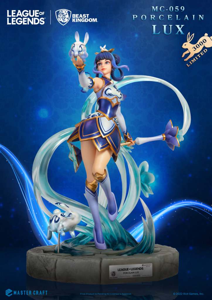 BEAST KINGDOM LEAGUE LEGENDS MASTER CRF PRCLAIN LUX STATUA 42 cm