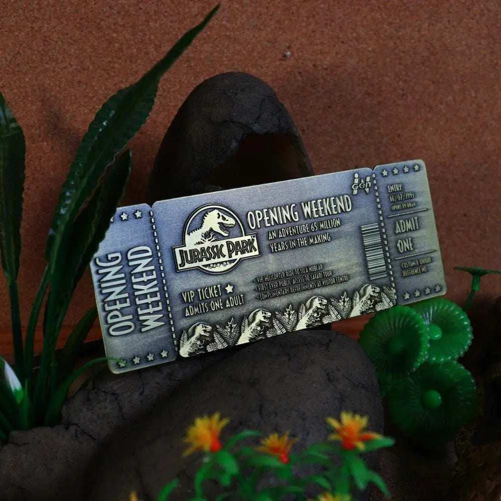 FANATTIK JURASSIC PARK 30TH ANN.LTD.ED. TICKET REPLICA