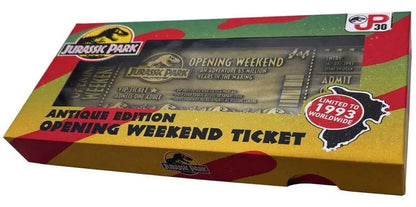 FANATTIK JURASSIC PARK 30TH ANN.LTD.ED. TICKET REPLICA