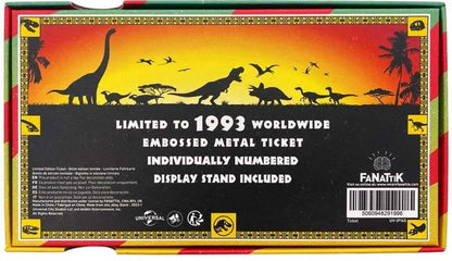 FANATTIK JURASSIC PARK 30TH ANN.LTD.ED. TICKET REPLICA