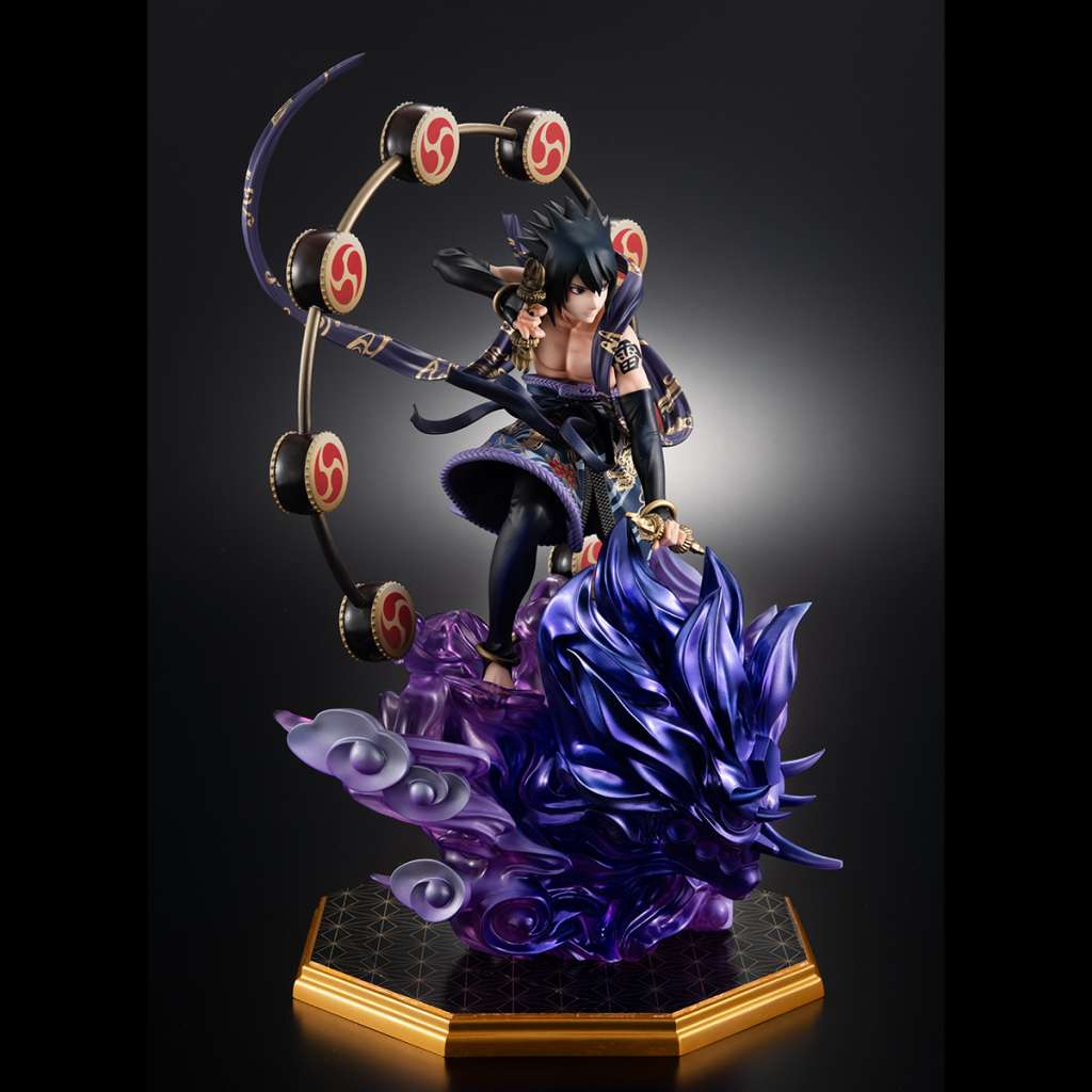 MEGAHOUSE SASUKE - NARUTO SHIPP THUNDER GOD GEM STATUA 28 cm