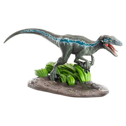 NOBLE COLLECTIONS JURASSIC PARK VELOCIRAPTOR BLUE DIORAMA 19 cm
