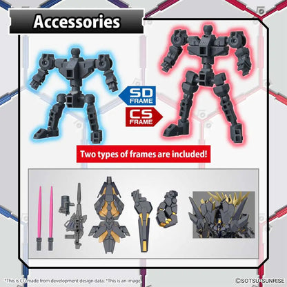 BANDAI SD CROSS SILHOUETTE BANSHEE DEST/ NORN P MODEL KIT 10 cm
