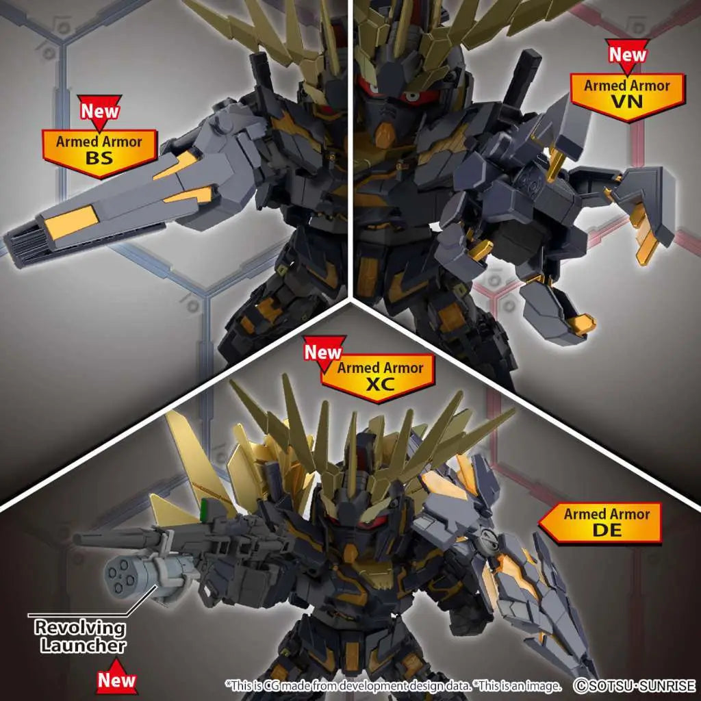 BANDAI SD CROSS SILHOUETTE BANSHEE DEST/ NORN P MODEL KIT 10 cm