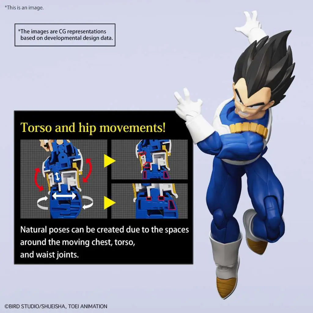 BANDAI RISE VEGETA NEW SPEC VER MODEL KIT 15 cm