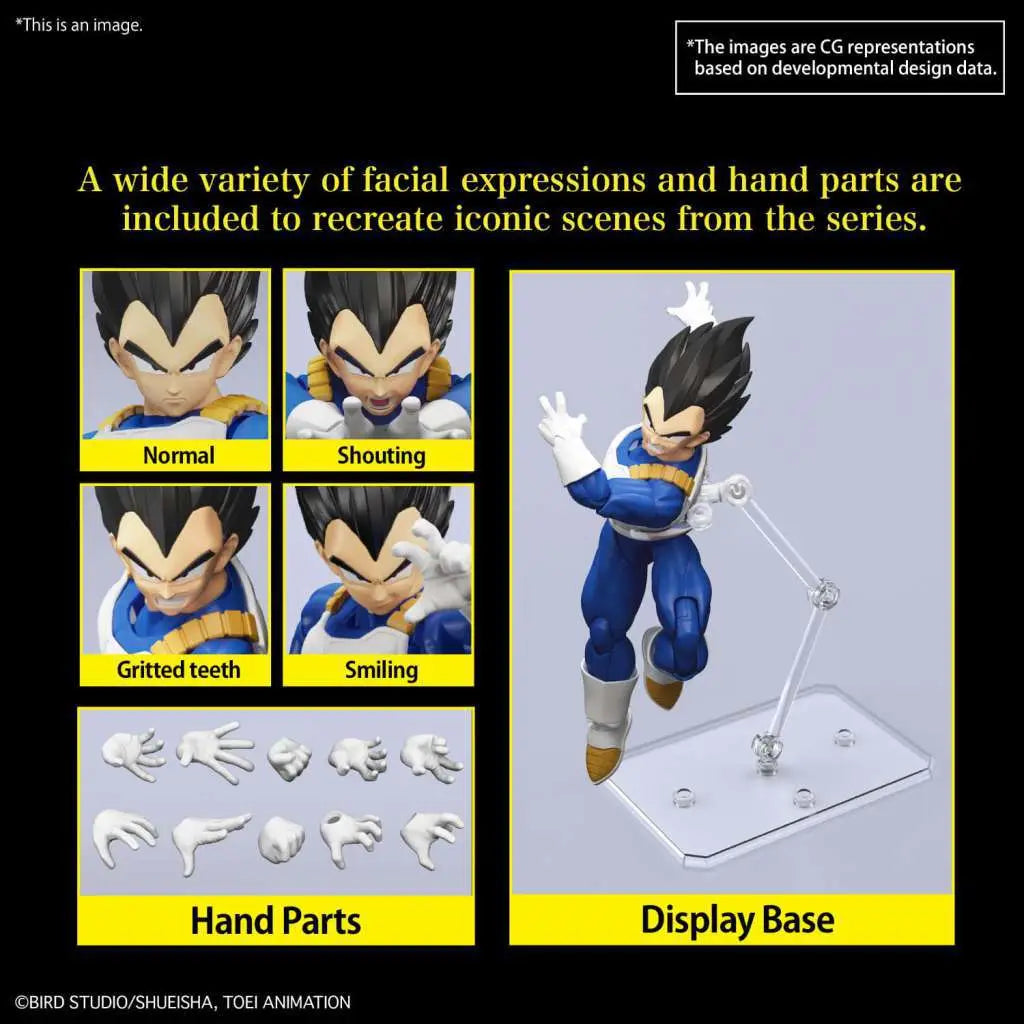 BANDAI RISE VEGETA NEW SPEC VER MODEL KIT 15 cm