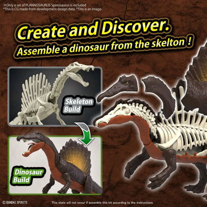 BANDAI PLANNOSAURUS SPINOSAURUS MODEL KIT 12 cm