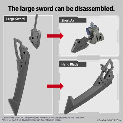 BANDAI 30MM CUSTOMIZE WEAPONS HEAVY WEAP 1 MODEL KIT nd