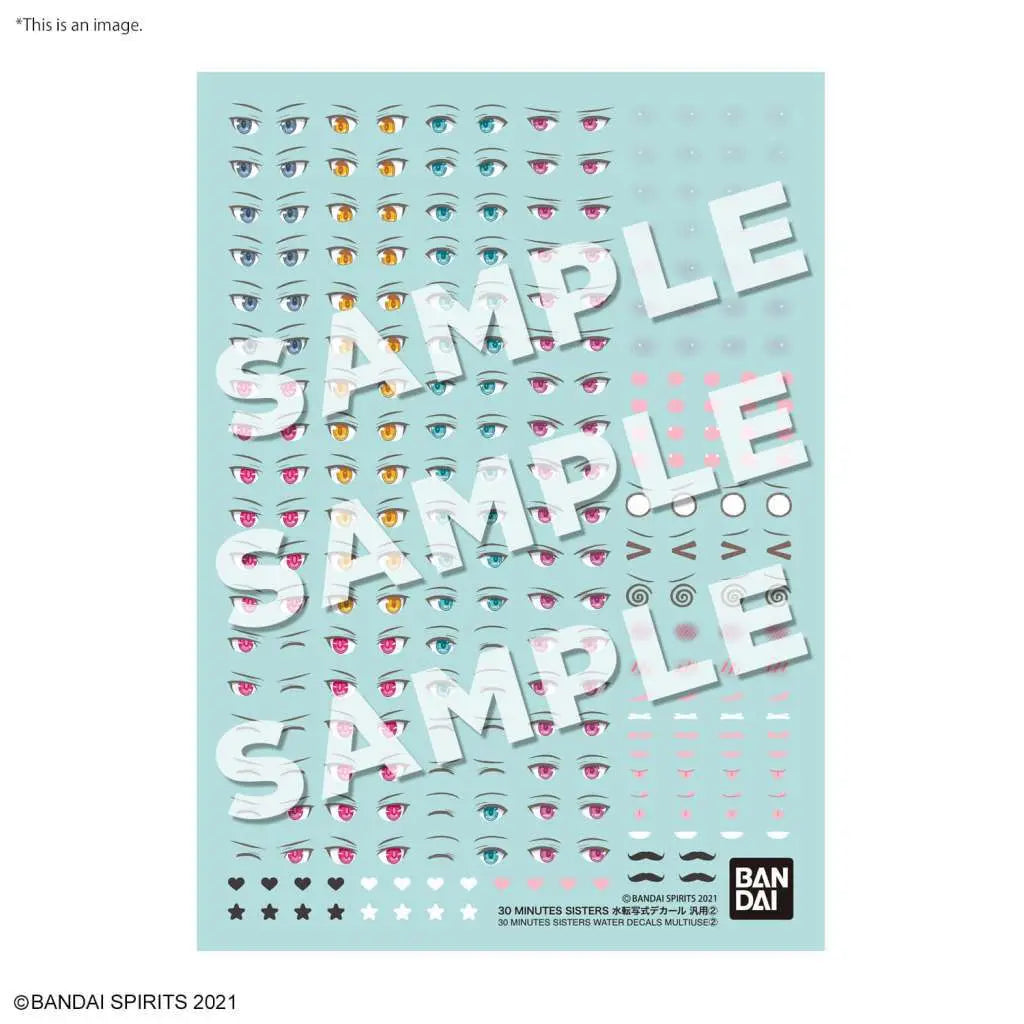 BANDAI 30MS WATER DECALS MULTIUSE 2 MODEL KIT