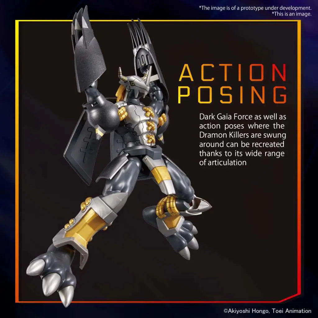 BANDAI RG RISE BLACKWAREYMON MODEL KIT 15 cm