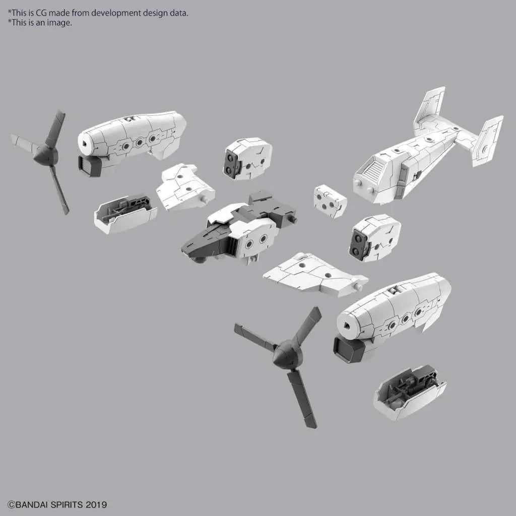 BANDAI EX ARM VEHICLE TILT ROTOR 1/144 MODEL KIT 30MM