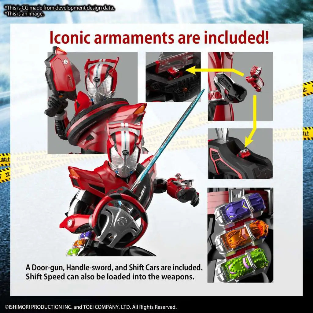 BANDAI RISE KAMEN RIDER DRIVE TYPE SPEED MODEL KIT 13 cm