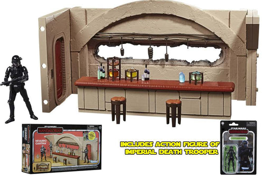 STAR WARS MANDALORIAN NEVARRO CANTINA + IMPERIAL DEATH TROOPER FIGURE SET