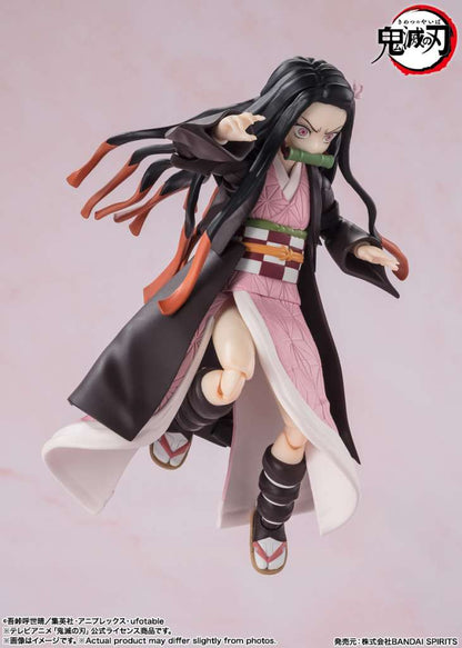 Demon Slayer: Kimetsu No Yaiba S.h. Figuarts Action Figura Nezuko Kamado 13 Cm Bandai Tamashii Nations