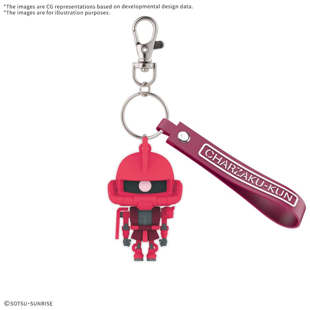 CHARZAKUKUN 3D RUBBER MASCOT KEYCHAIN