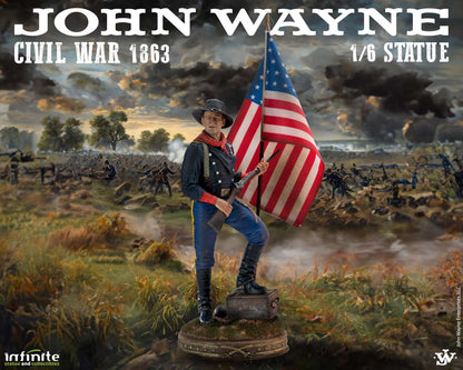 INFINITE STATUE JOHN WAYNE CIVIL WAR 1863 1/6 STATUA 48 h x 15 x 15 cm / 18.90 h x 5.90 x 5.90 inch