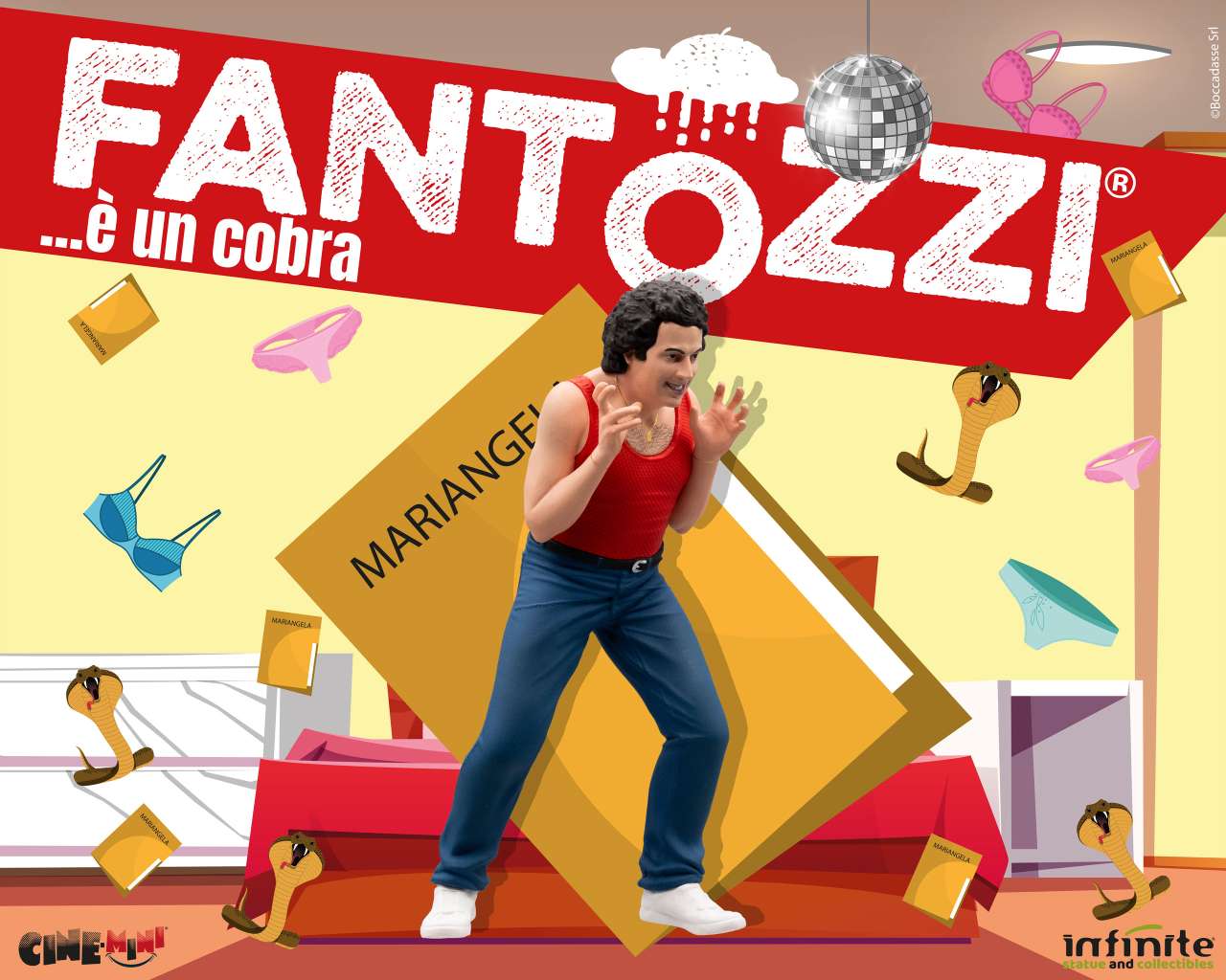 INFINITE STATUE FANTOZZI LORIS BATACCHI E' UN COBRA CINEMINI PVC MINI FIGURA 11 cm