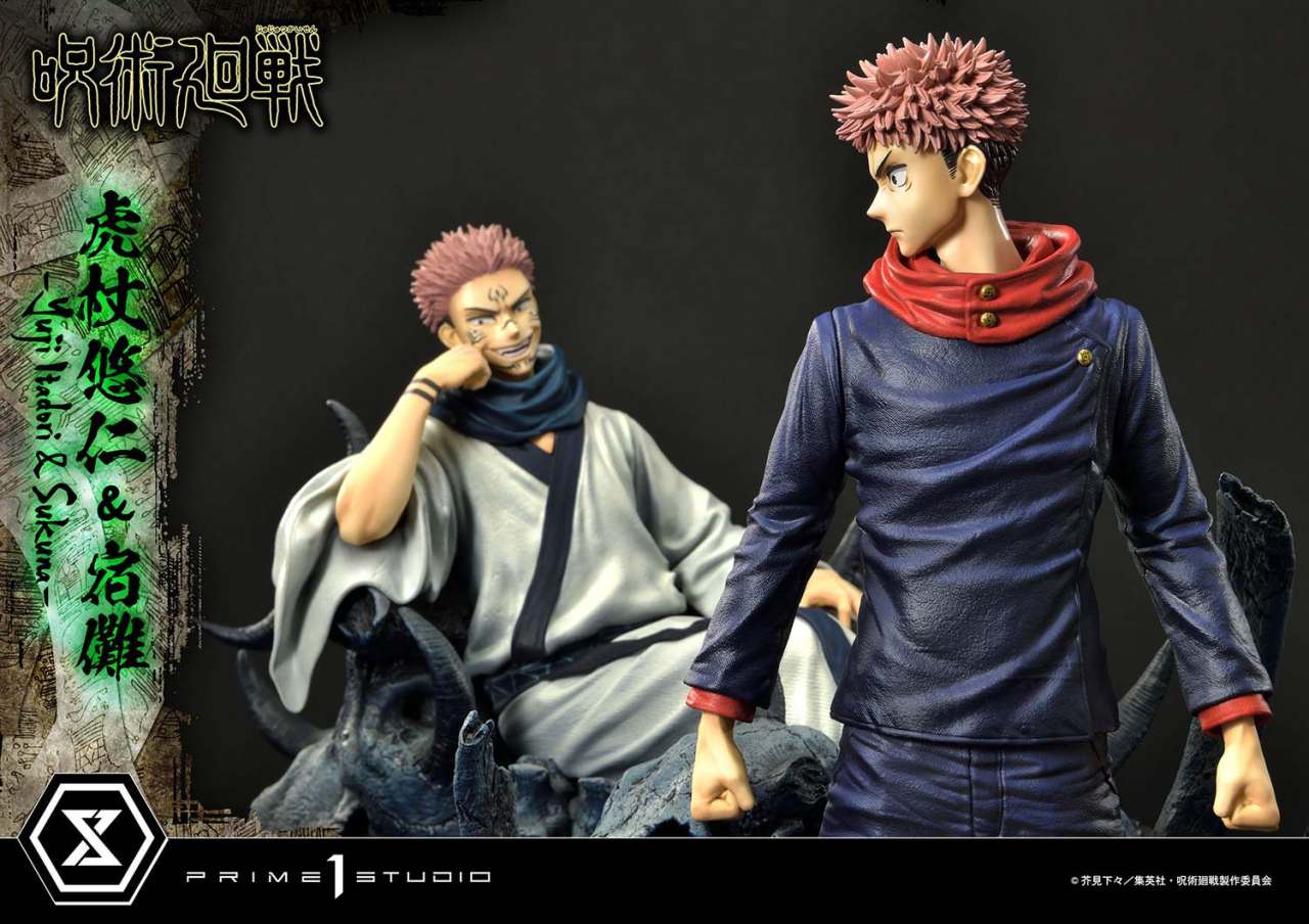 PRIME 1 YUJI & SUKUNA - JUJUTSU KAISEN E SET STATUA 38 cm