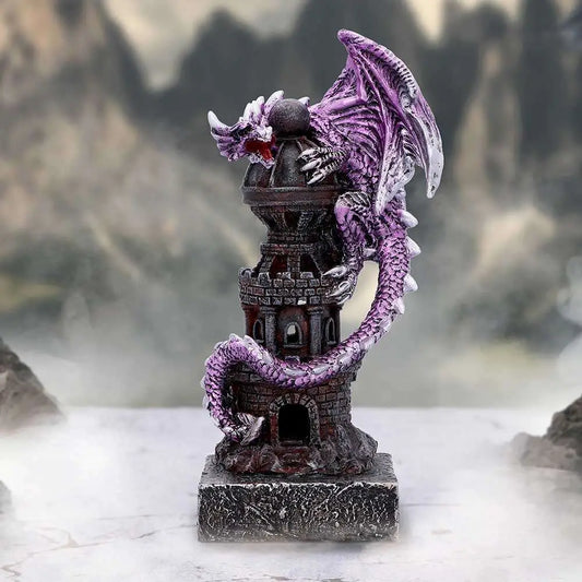 DRAGON FIGURE GUARDIAN OF THE TOWER PURPLE