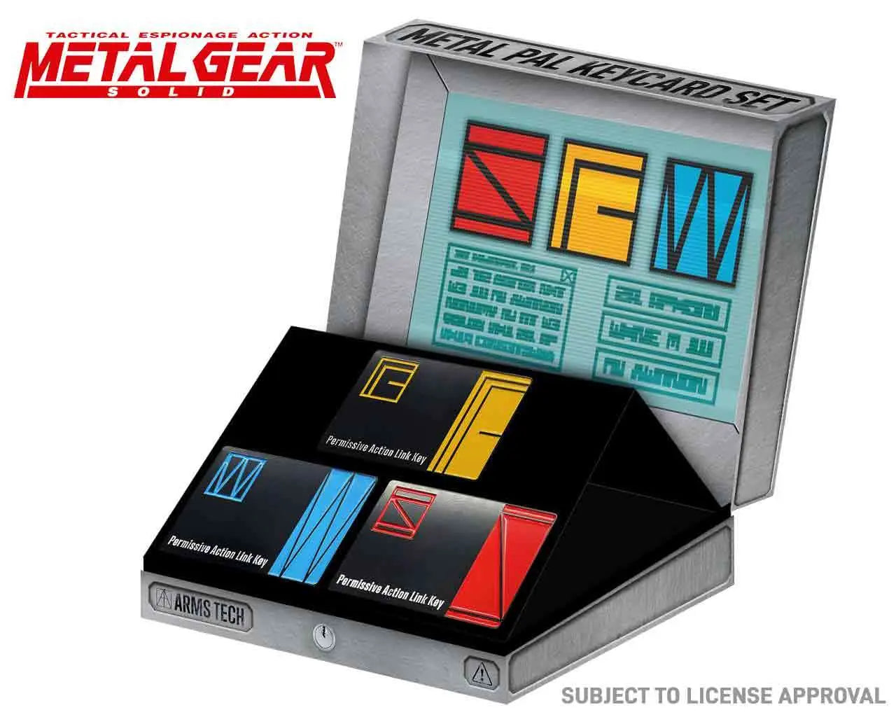 FANATTIK METAL GEAR SOLID LIMITED EDITION SET 3 KEY CARDS REPLICA LIMITED EDITION
