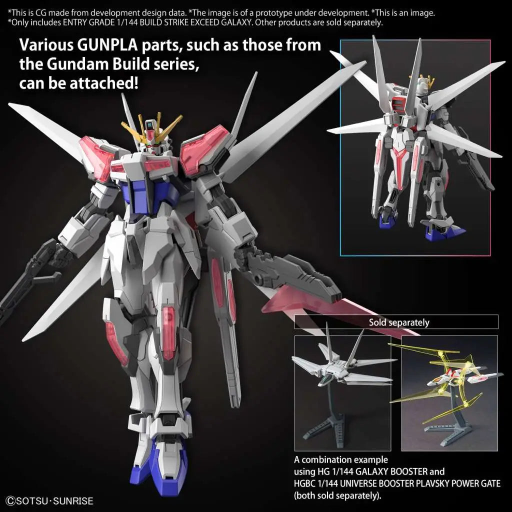 BANDAI EG BUILD STRIKE EXCEED GALAXY 1/144 MODEL KIT 12 cm