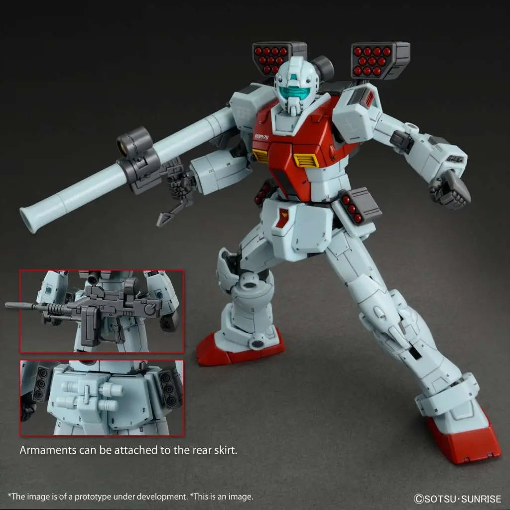 BANDAI HG GM SHOULDER CANNON / MISSILE POD 1/144 MODEL KIT 13 cm