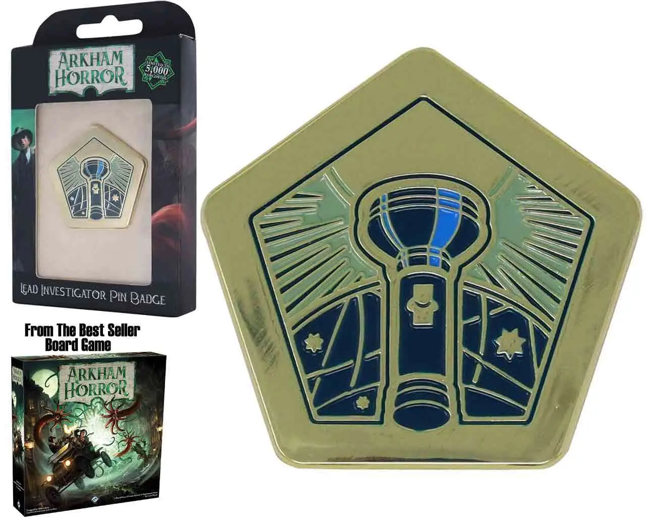 FANATTIK ARKHAM HORROR - LIMITED EDITION LEAD INVESTIGATOR PIN BADGE REPLICA LIMITED EDITION