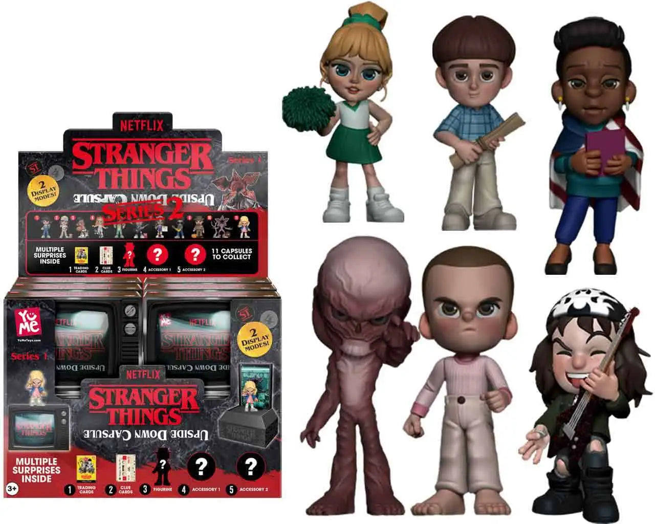 YUME STRANGER THINGS - UPSIDE DOWN CAPSULE SERIES 2 - DISPLAY (12 UNITS) MINI FIGURA