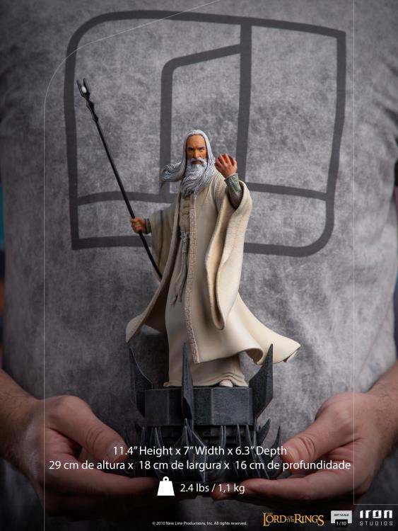 IRON STUDIOS LOTR SARUMAN ART 1/10 STATUA 29 cm