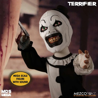 MEZCO TOYS - TERRIFIER MDS MEGA SCALE TERRIFIER ART CLOWN W/SOUND ACTION FIGURE 45 cm
