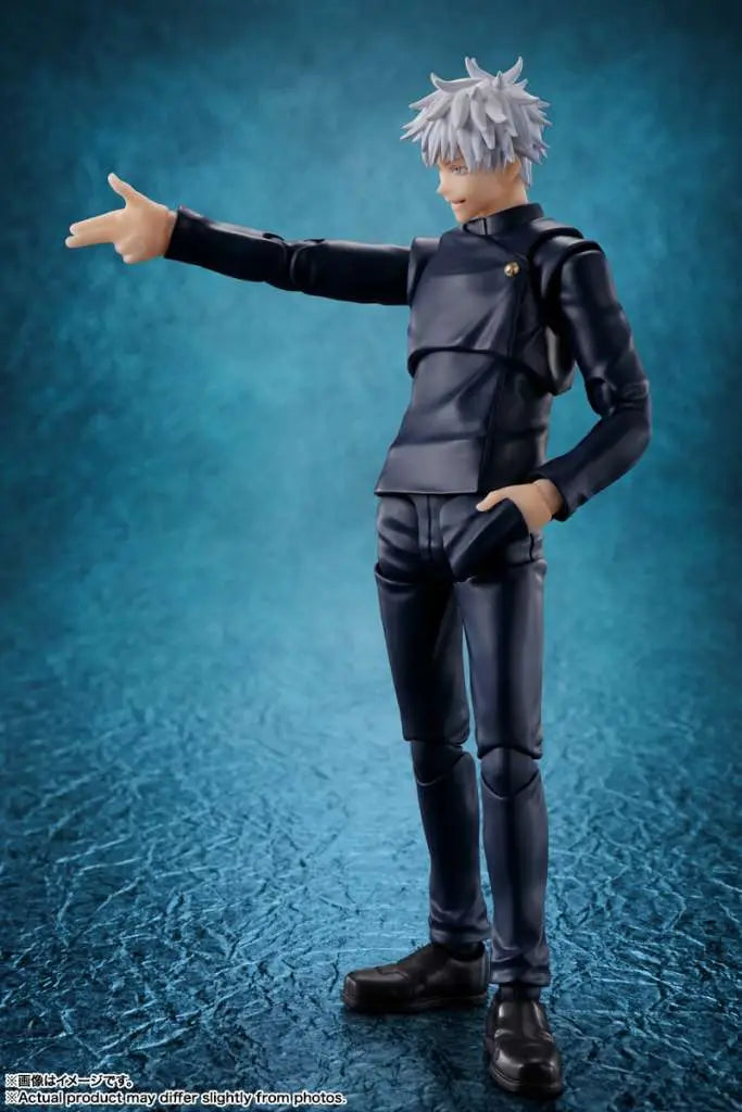 BANDAI GOJO & SATORU - JUJUTSU KAISEN S.H.FIGUARTS -JUJUTSU TECHNICAL HIGH SCHOOL- ACTION FIGURE 18 cm