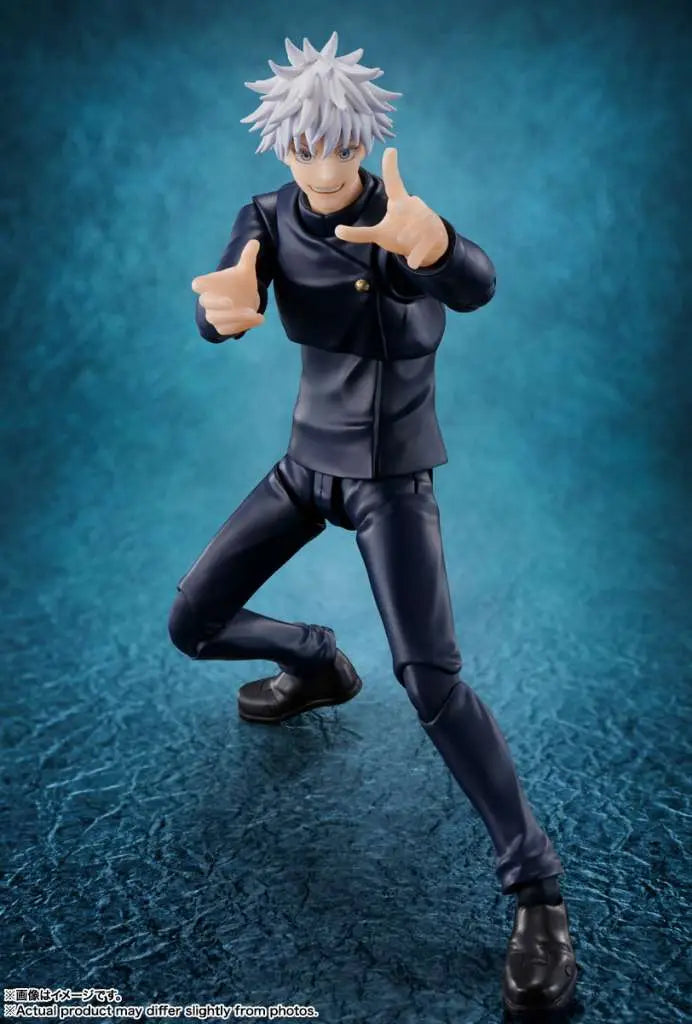 BANDAI GOJO & SATORU - JUJUTSU KAISEN S.H.FIGUARTS -JUJUTSU TECHNICAL HIGH SCHOOL- ACTION FIGURE 18 cm
