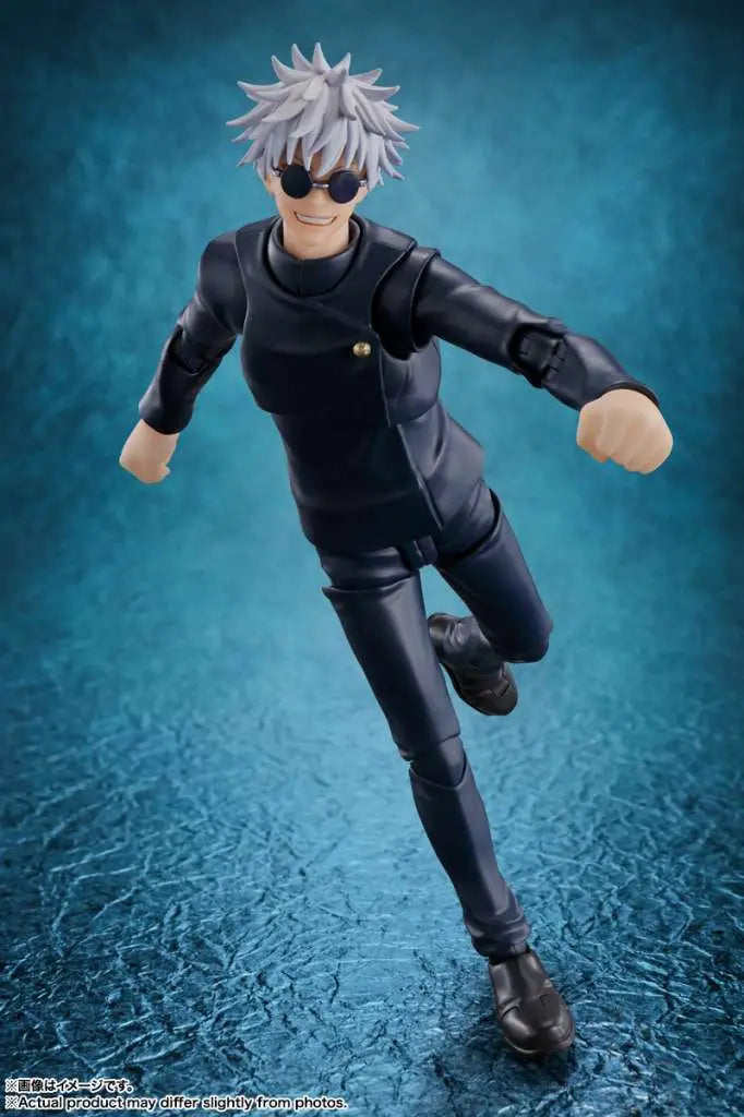 BANDAI GOJO & SATORU - JUJUTSU KAISEN S.H.FIGUARTS -JUJUTSU TECHNICAL HIGH SCHOOL- ACTION FIGURE 18 cm